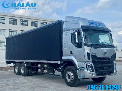 XE TẢI 3 CHÂN CHENGLONG H5 THÙNG DÀI CHỞ BIA NƯỚC NGỌT  